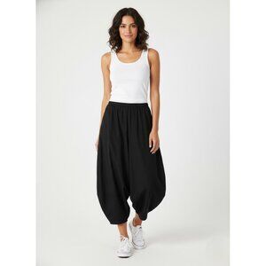 NWT Bryn Walker Olin Pant in Black Memory Crunch Lantern Ankle Pants S